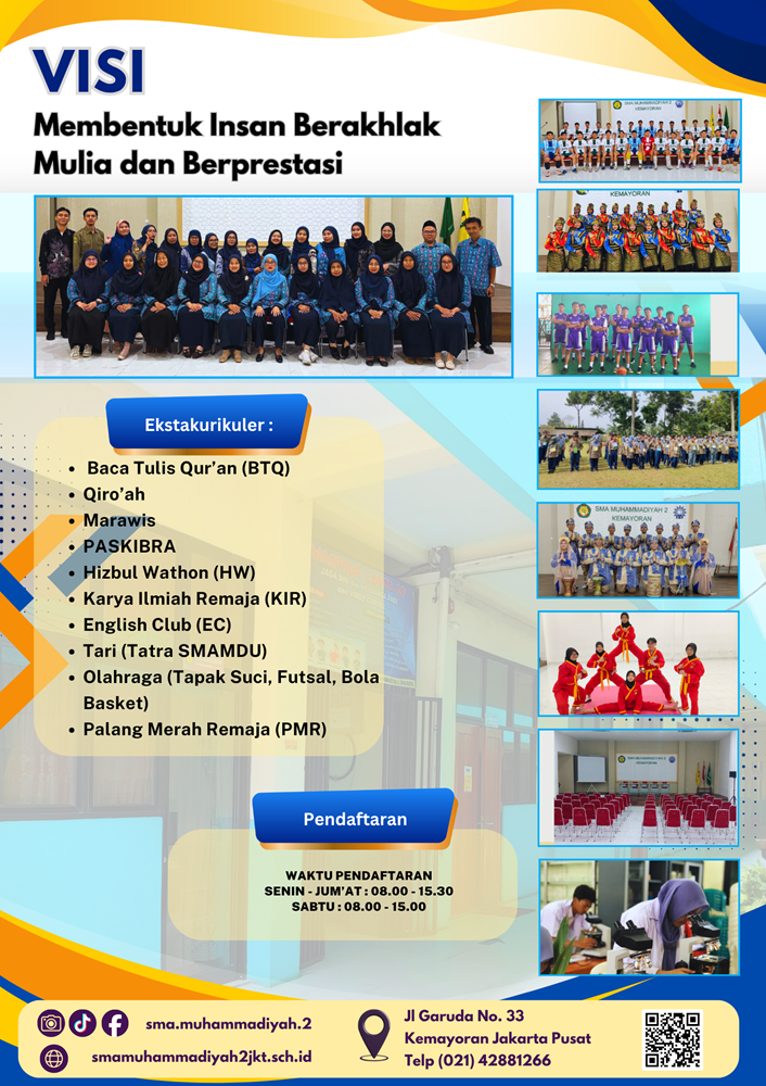 SPMB SMA MUHAMMADIYAH 2 TAHUN 2026 - 2027